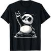 Retro Panda Rock Music Gift Men Kids Women Funny Panda T-Shirt
