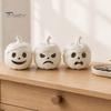 Festive Entrance Display Pieces 3D Printed Mummy Pumpkin Skull Figurine for Halloween Decorations, Versatile Showcase Statues with Funny Expressions