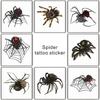Wasserdichte Temporäre Tattoos Spinne Körper Gesicht Kunst Aufkleber für Halloween Dekor