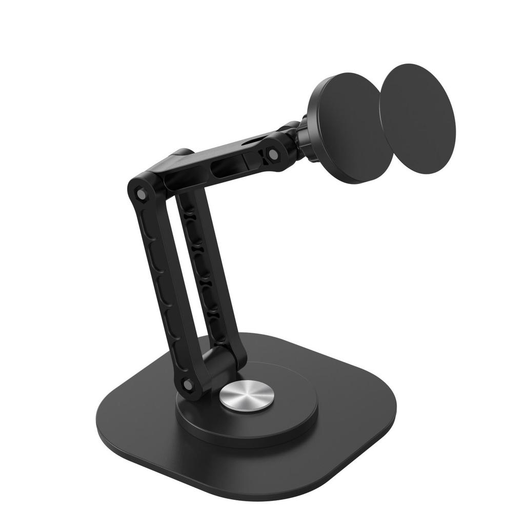 Universal Metal Monitor Stand with VESA Adapter, 17mm Ball Head, Vertical Rotation, Telescopic Function for Convenient Screen Setup