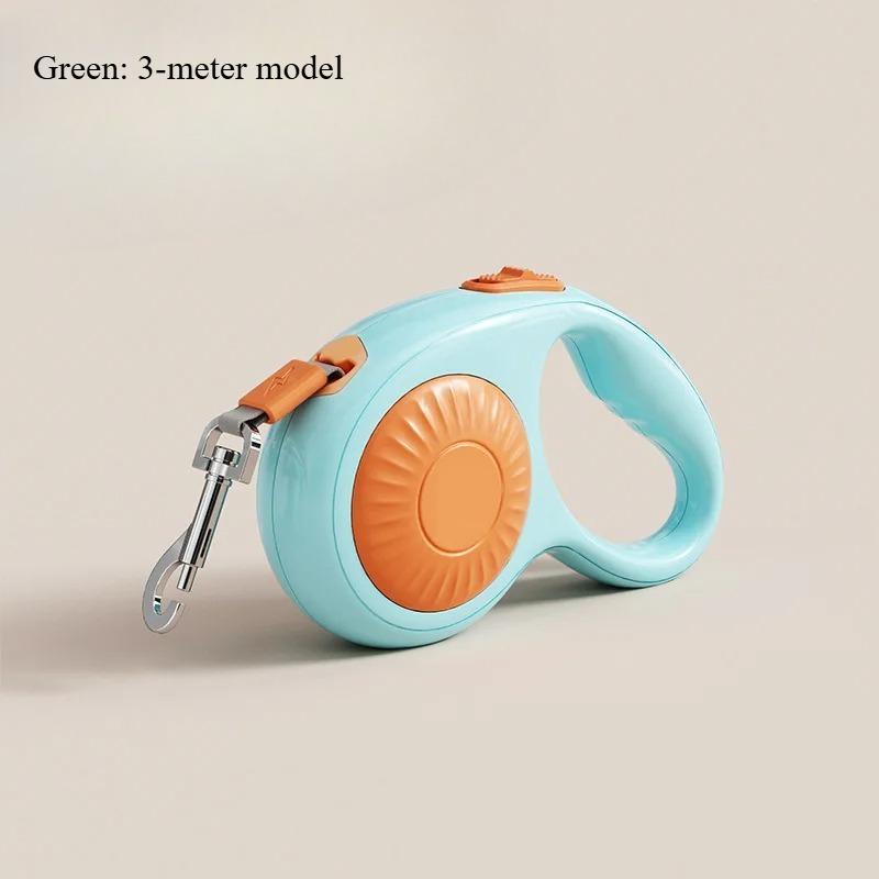 

New Dog Leash Automatic Retractable Dog Walking Leash Teddy Golden Retriever Medium and Large Dog Explosion-proof Rushing бонди синий