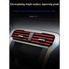 Car air outlet decorative strip, grille clip, U-shaped, electroplated, bright strip, chrome plated air conditioner, color interior modification