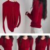 Maillard Women's Retro Wool Henley Pullover - Autumn/Winter Knitwear