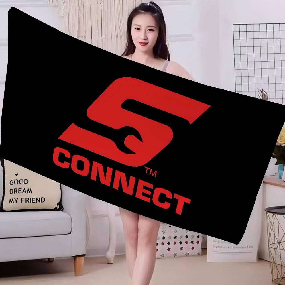 S-Snap On Car Tools Bath Towel Microfiber Soft Water Absorbing Breathable For Girl Kids Decorative Cartoon Beach Towel