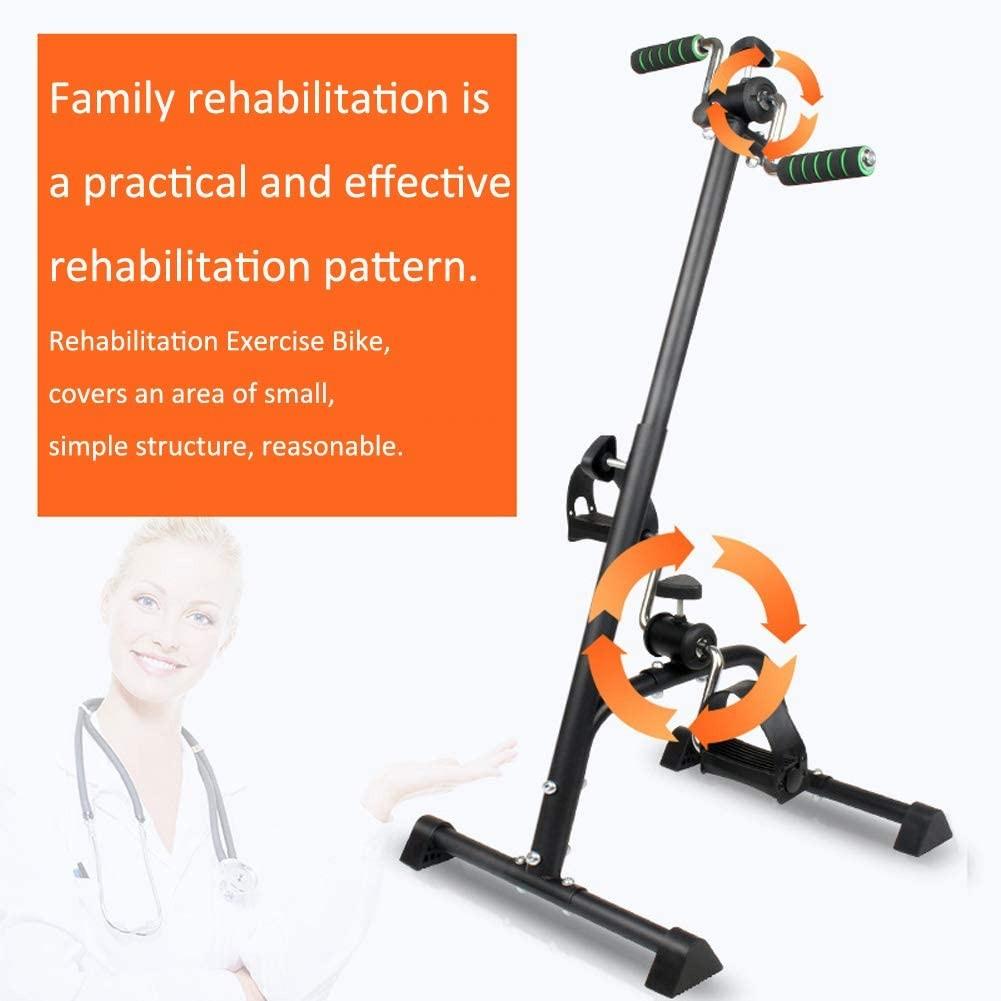 Pedal Exerciser Bike Hand Arm Leg and Knee Peddler Adjustable Fitness Equipment for Seniors, Elderly Home Pedal Exercise Bike for Total Body