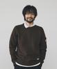Geonjiulleunseu Cotton Raglan Pocket Sweater - Dark Brown