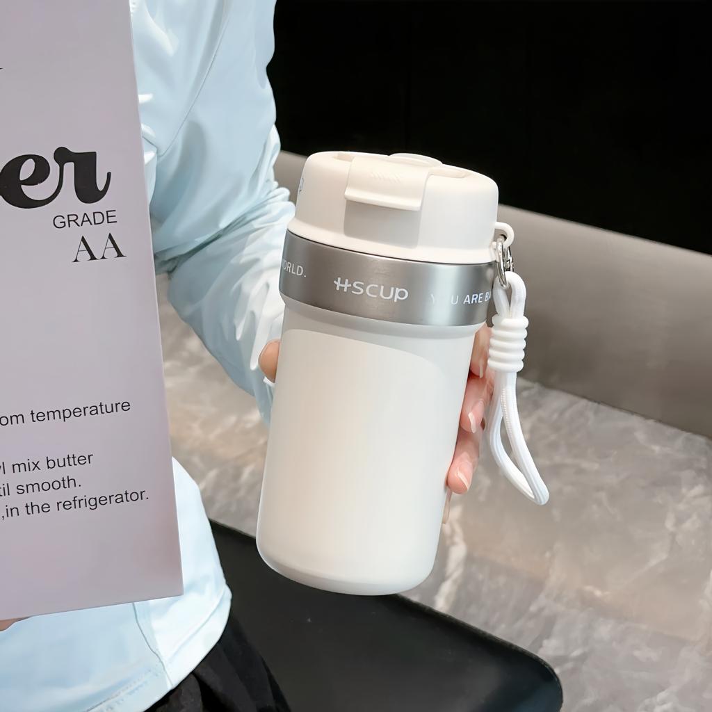 Stainless Steel Thermal Insulation Coffee Cup Large Capacity Accompanying Cup Portable Thermos Cup