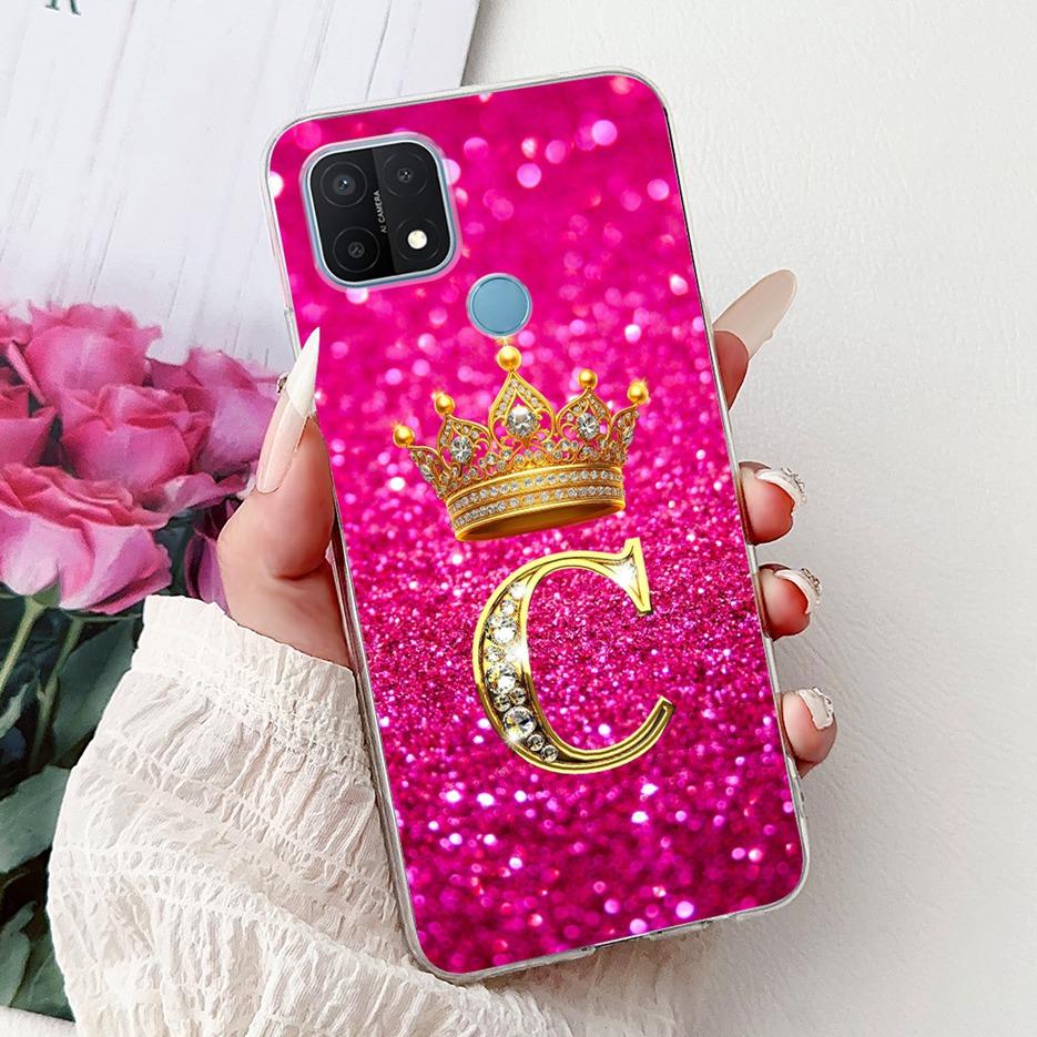For Oppo A15 Case CPH2185 Stylish Letters Cover Clear Silicone Phone Case For Oppo A15s A 15 OppoA15 OppoA15s Soft Fundas Bumper