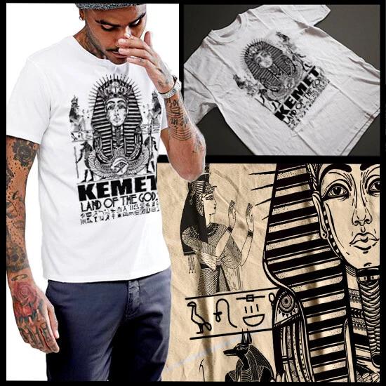 Kemet Ancient Egypt Pharaoh T-Shirt Egyptian Hieroglyphic Size Small To 3XL S