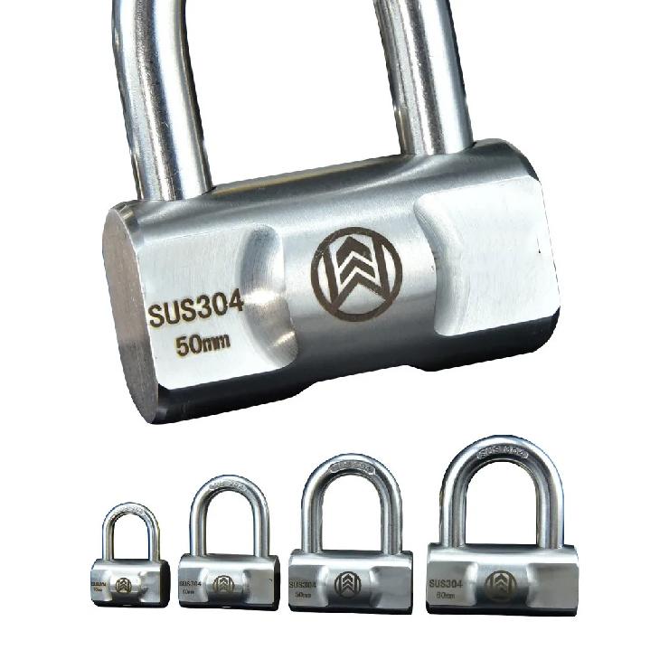 30/40/50/60MM Stainless Steel Heavy Duty Key Lock Security Padlock Outdoor Gym Safely Door Lock Anti-theft Waterproof Padlocks
