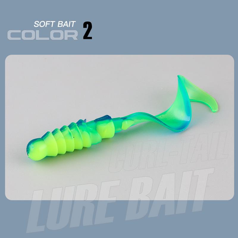 Big Wave Lockenschwanz Weichköder für Barsch und Mandarinfisch