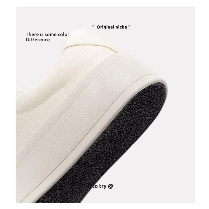 Thick-soled women's shoes, niche casual shoes, versatile canvas shoes, fashionable temperament shoes