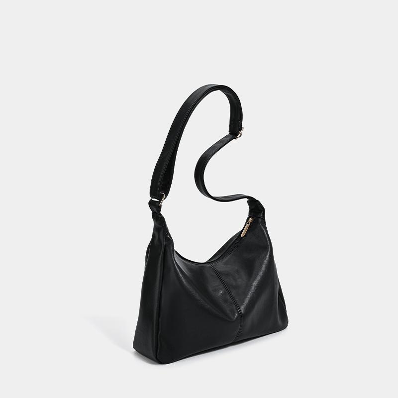 

New Maillard Crossbody Shoulder Bag Soft Texture Large Capacity Tote Bag Retro Versatile Women s Bag Crossbody Bag чёрный