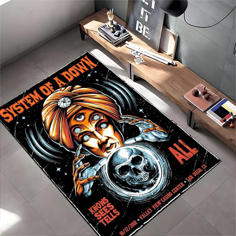 Mystic Vision Artwork Rug Non-slip rug suitable for living room and bedroom sofas.