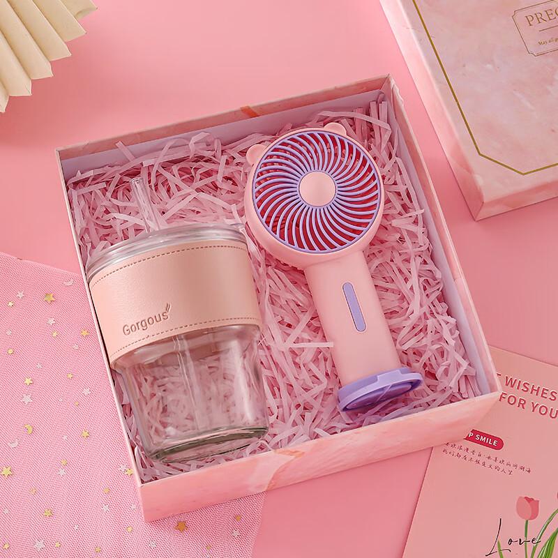 Bamboo Knot Cup & Fan Holiday Gift Set