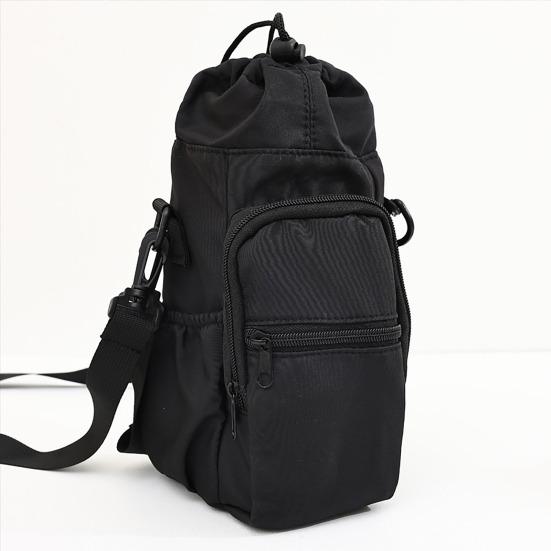 Thermal Water Cup Cover Water Bottle Sling Bag Insulated Cup Holder with Storage Pockets Travel Cup Protector for Hiking Biking