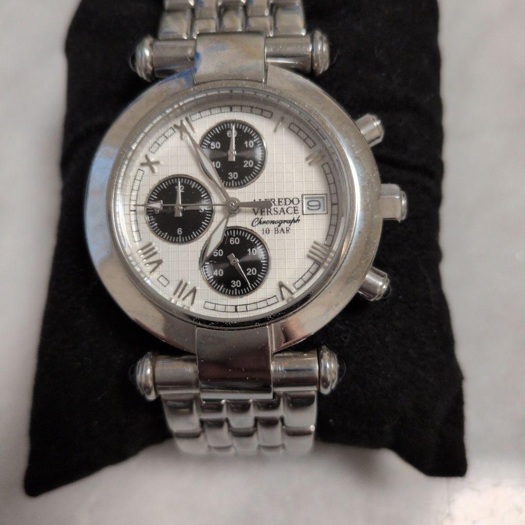 Used ALFREDO VERSACE chronograph men s watch. In operation.