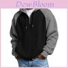 Streetwear Hoodie With Colorblock Pattern And Pouch Pocket For Casual Men