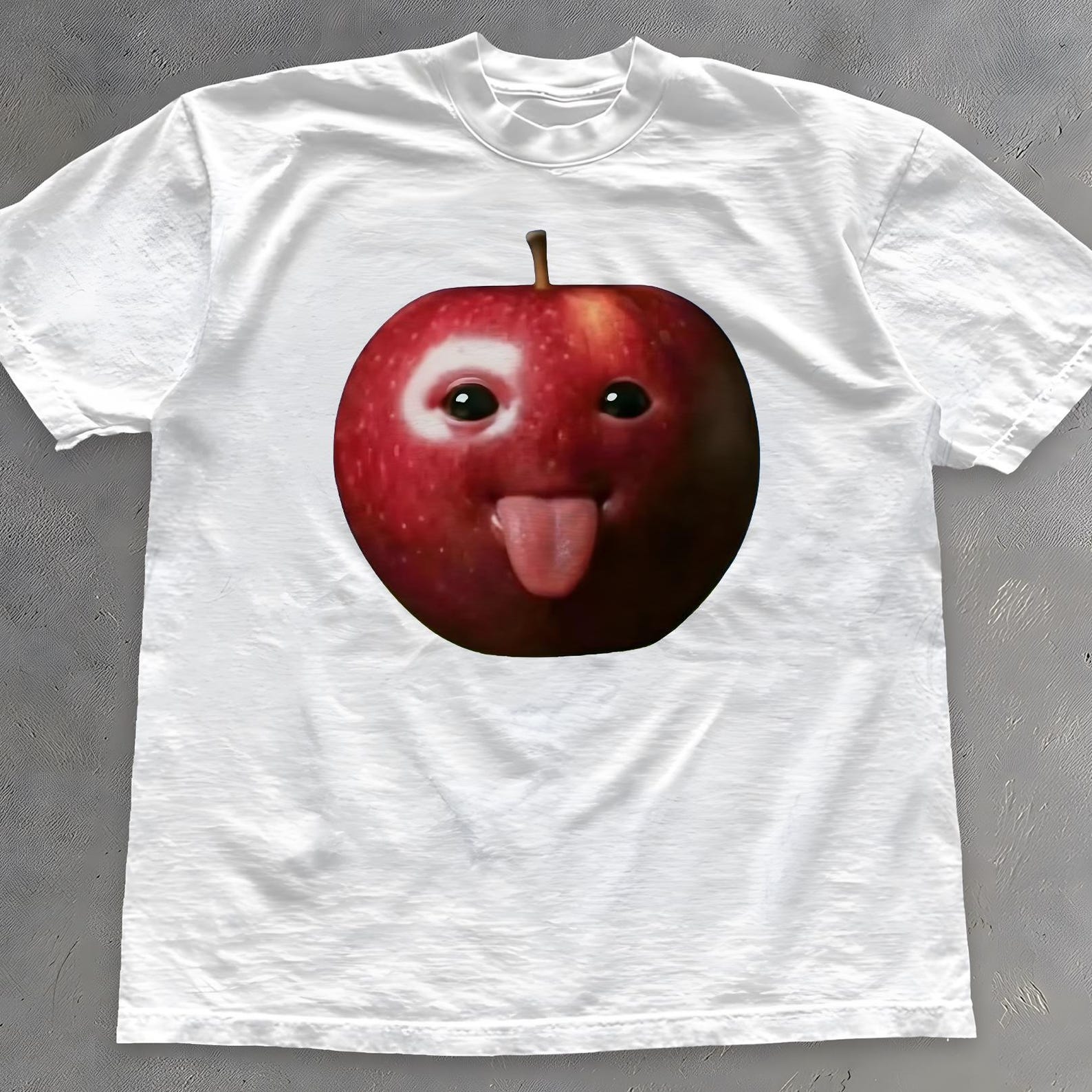 Funy Ai Apple Shirt - Meme Tee - Gen Z Humor - Unisex T-Shirt M