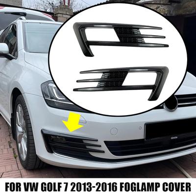 För Volkswagen VW Tillbehör Golf 7 2013 2014 2015 2016 Främre stötfångare Splitter Canards Dimljus Lampskydd Trim