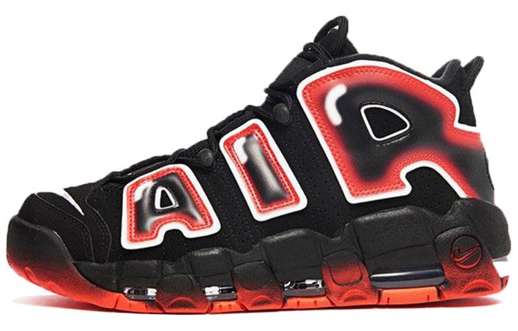 Nike Air More Uptempo Black White Laser Crimson CJ6129-001 40.5