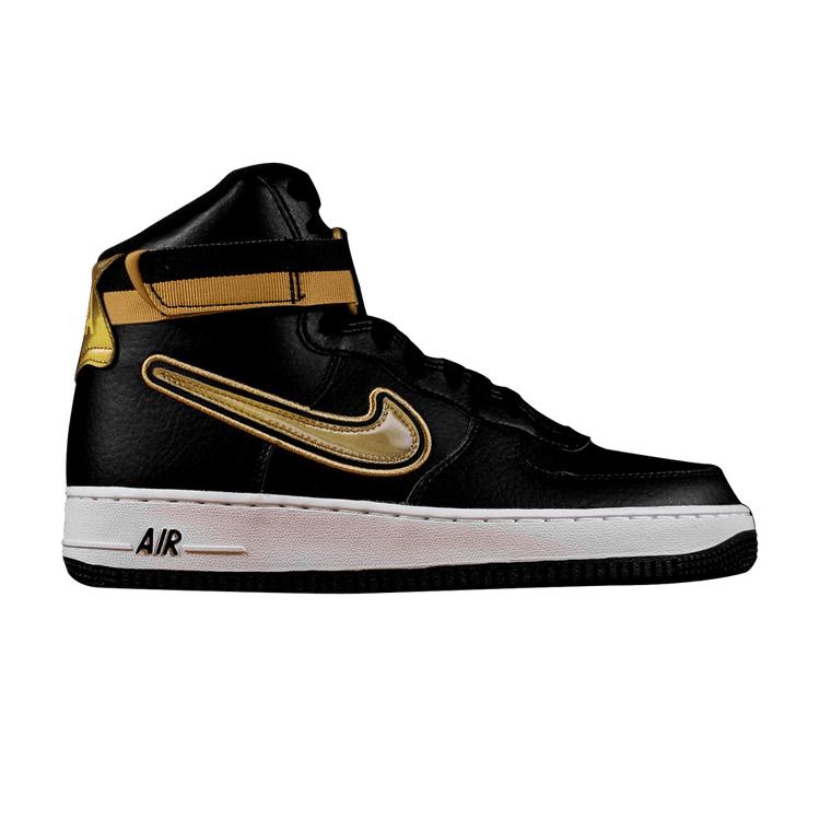 

Кроссовки унисекс Nike NBA x Air Force 1 High 07 LV8 Sport Metallic Gold Черный металлик-золото-белый AV3938-001