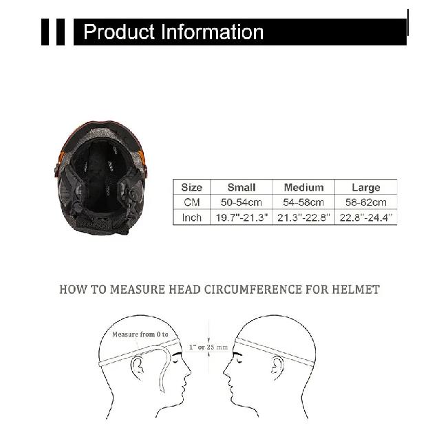 Helmet Ski Snowboarding Helmet With Goggle Set Removable Fleece Liner and Warm Ear Pads Safety Certify Skis Snow Helmet