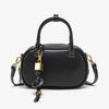 Mini Borsa a Tracolla con Impunture per Donna Design Lussuoso Vintage Colore Solido Tracolla Larga Piccola Spallina Borsa a Mano