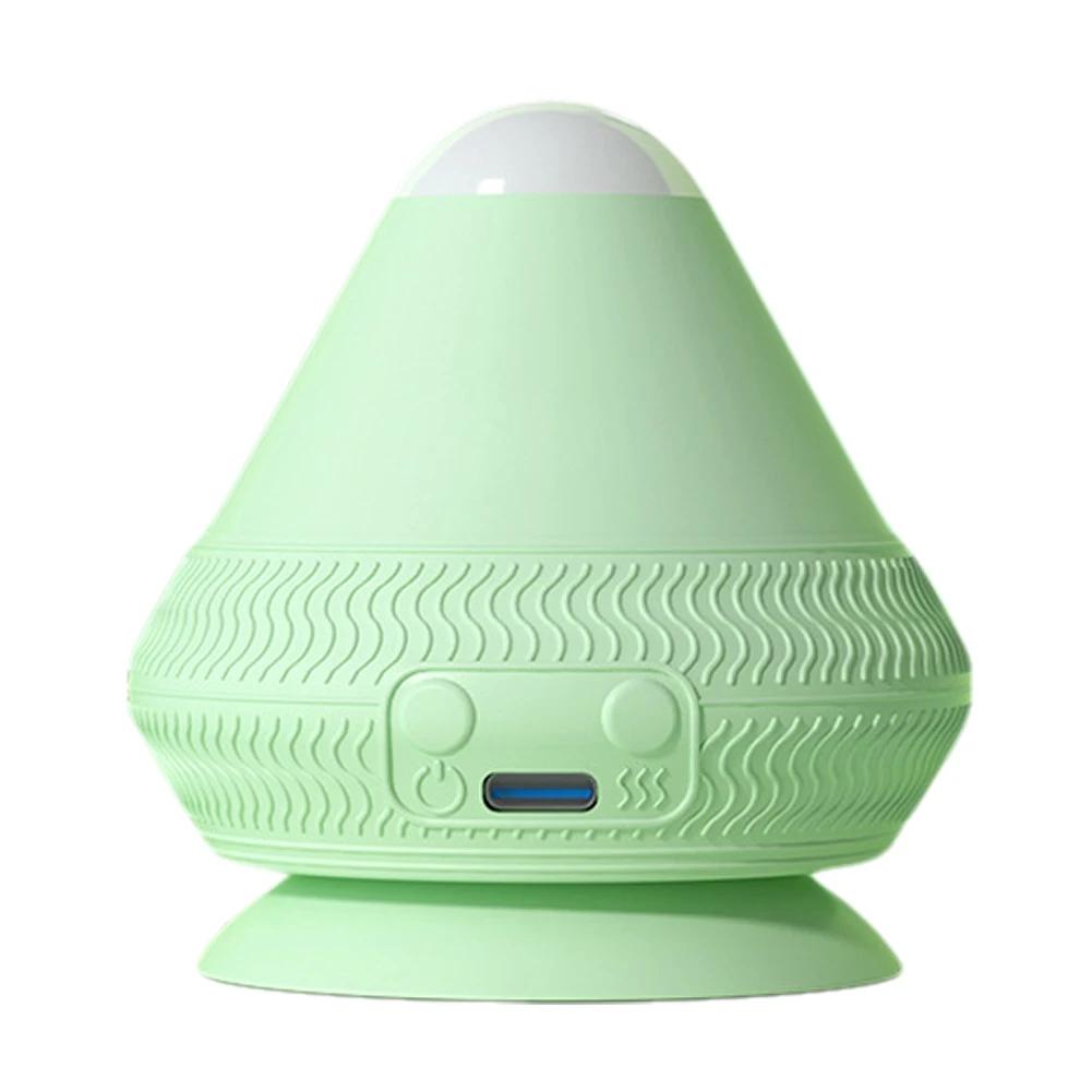 Massage Ball with Heat with Suction Cup Massage Cone Ball 2 Gear Temperature Electric Vibrating Massage Ball for Neck Waist Back