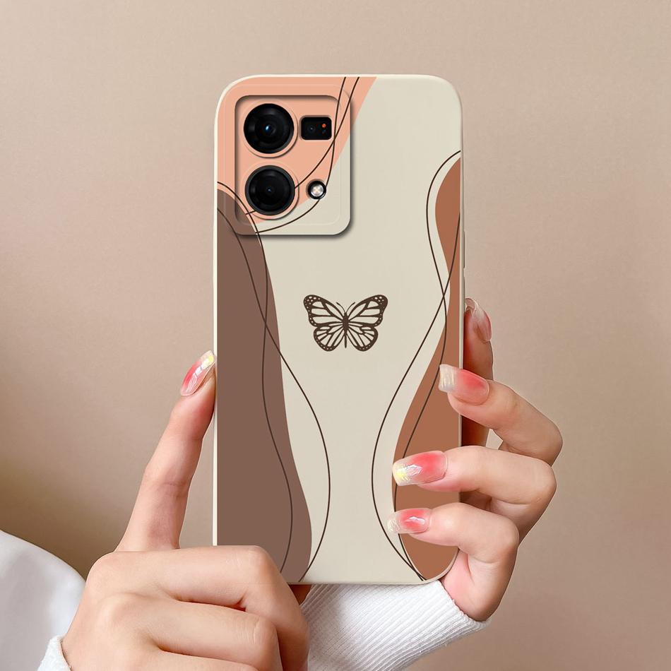 For Oppo F21 F21S Pro 4G 5G Phone Case New Fashion Liquid Silicone Camera Protection Back Cover For Oppo F 21 S Pro Funda Bumper