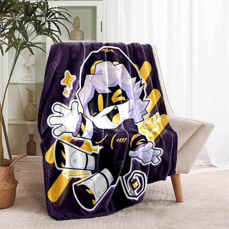 1pc Blanket Murder Drones Print Design, Lightweight Blanket for Sofa, Bed- Soft &Warm, Gift for All Seasons Like Christmas, Halloween