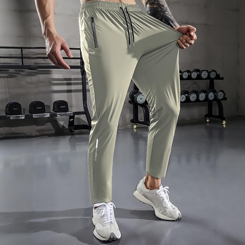 Breathable Plus Size Men's Casual Jogger Pants for Men Tracksuit Trousers Quick Dry Straight Elastic Waist Korean Classic Sport