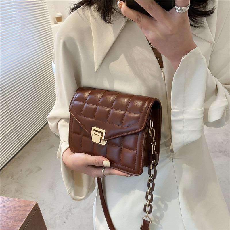 Spring Fashion Small Bag Women's Popular New Trendy Chain Crossbody Portable Embroidery