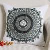 1Pc Mandala Lotus Cushion Cover, Boho Starry Gem Decor Throw Pillow Case, Aesthetic Home Decor For Sofa Bedroom Living Room