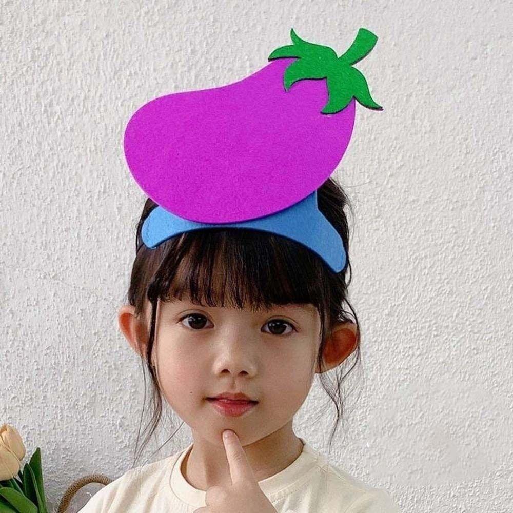 Funny Cartoon Vegetable Headband Elastic Kindergarten Performance Headwear Party