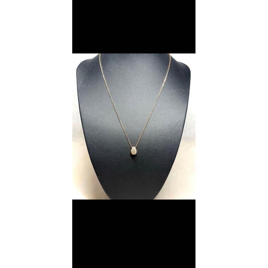 Used swarovski gold crystal necklace