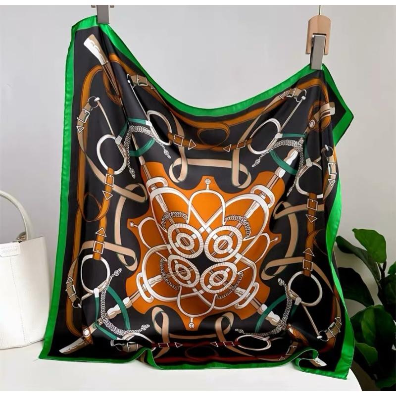 70 silk scarf square scarf high sense fashion versatile professional simulation silk small scarf versatile printed women's silk scarf