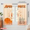 2pcs 2D Flat Printing Curtain Aperol Spritz Cocktail Recipe Fabric Without Electricity Festive Curtains for Festive Portraits