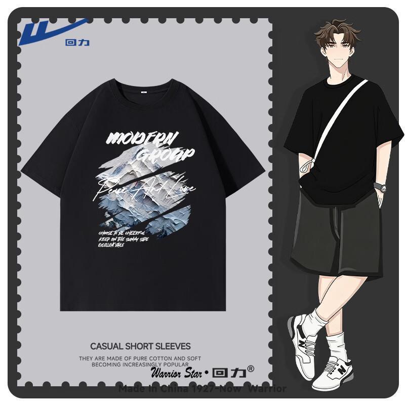

Warrior Men s Pure Cotton Short-Sleeve T-Shirt L