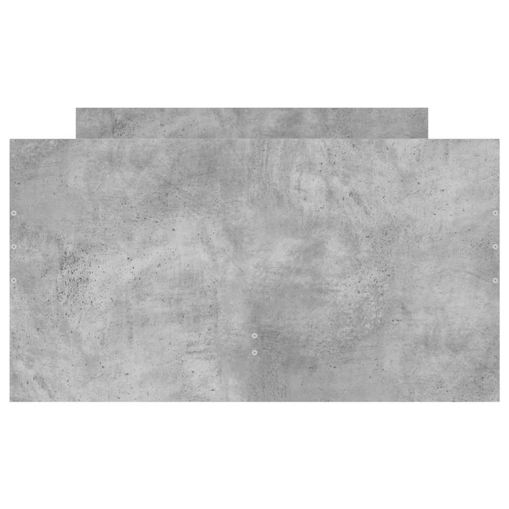 Bed Frame with Drawers Concrete Grey 90x190 cm