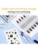 Black/White Large Capacity Dual Tip Permanent Acrylic Paint Pen for Art Supplies Fabric Paint, Markers for DIY Art Brush Pen Set