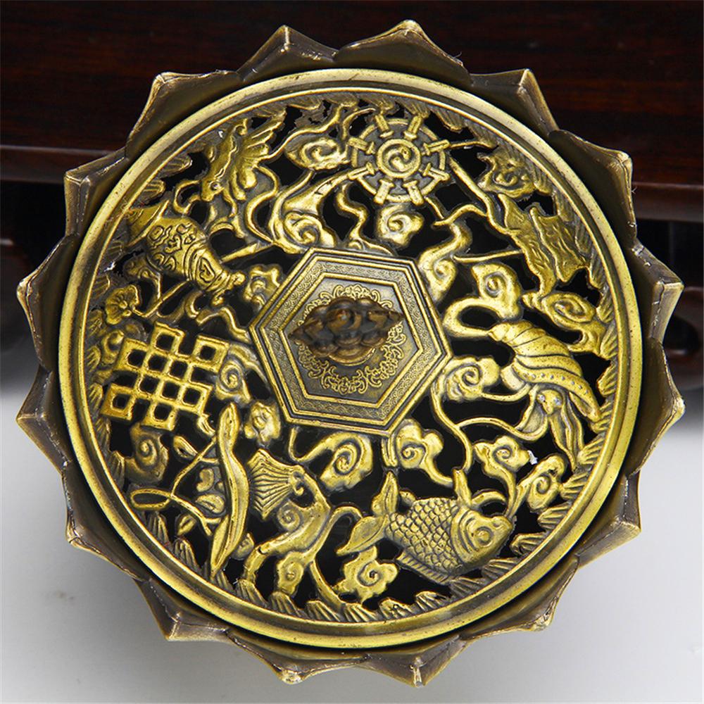 Buddhist Utensils Incense Burner Lotus Incense Censer Archaic Copper Alloy Sandalwood House Furnishings Home Office