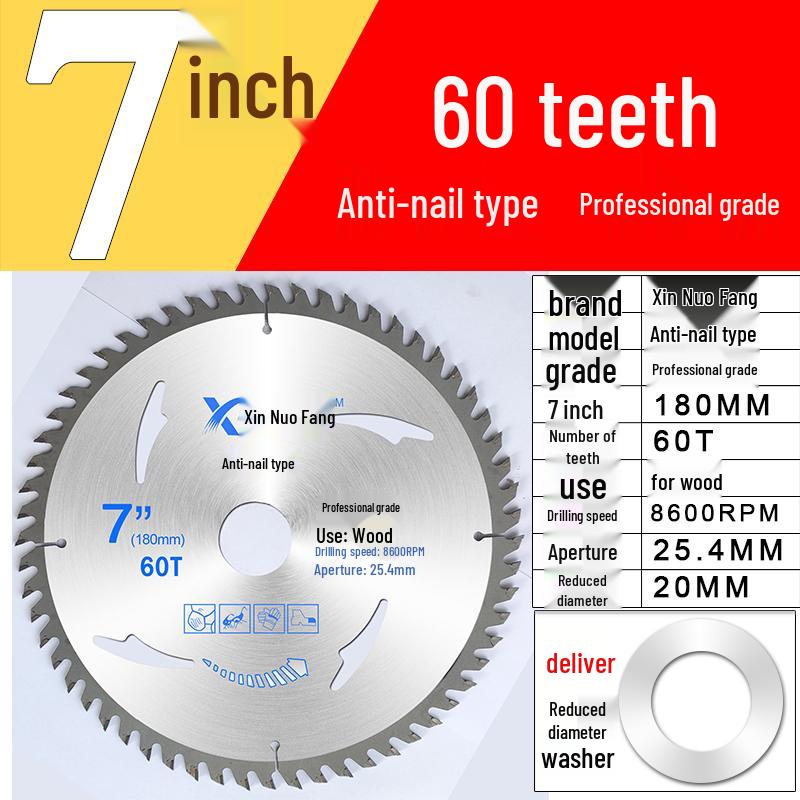 High-Speed Steel & Tungsten Circular Saw Blade for Wood & Aluminum, 4-10 Inch, Fits Hand Angle Grinders