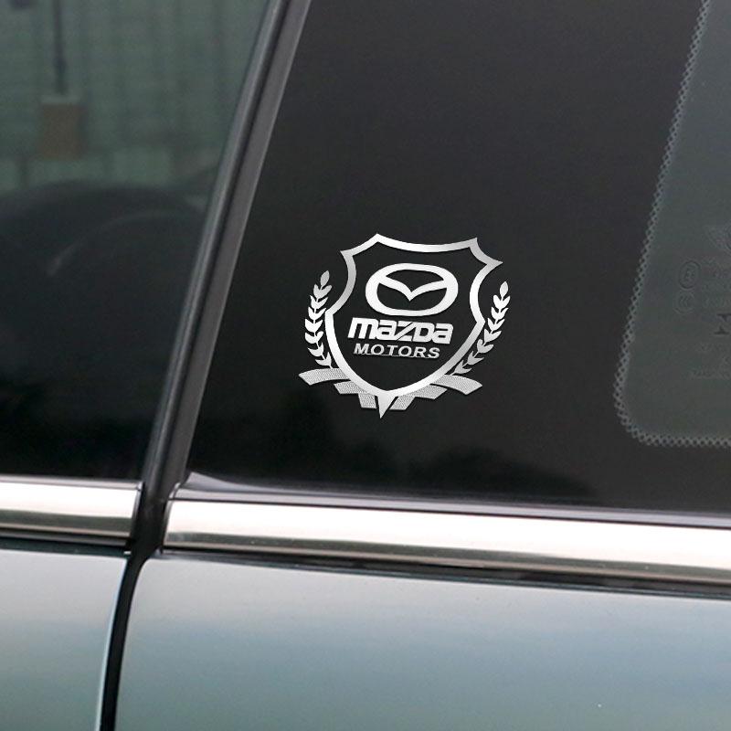 1 Stück Auto Karosserie 3D Aufkleber Weizenähren Styling Emblem Auto Dekoration Für Mazda 3 6 CX5 2 CX3 CX9 MX5 RX8 Axela Demio MS CX5 2 Axela Demio GJI GH BK MP