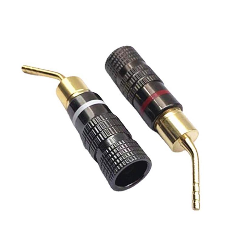 

Banana Connectors 2mm Speaker Wire Plugs with Screw Lock Gold Plated Banana Amplifiers Connectors Sound Cable Adapter 1