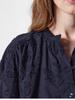 French Embroidered Women's Long Sleeve Cotton Blouse - High-End Autumn Collection