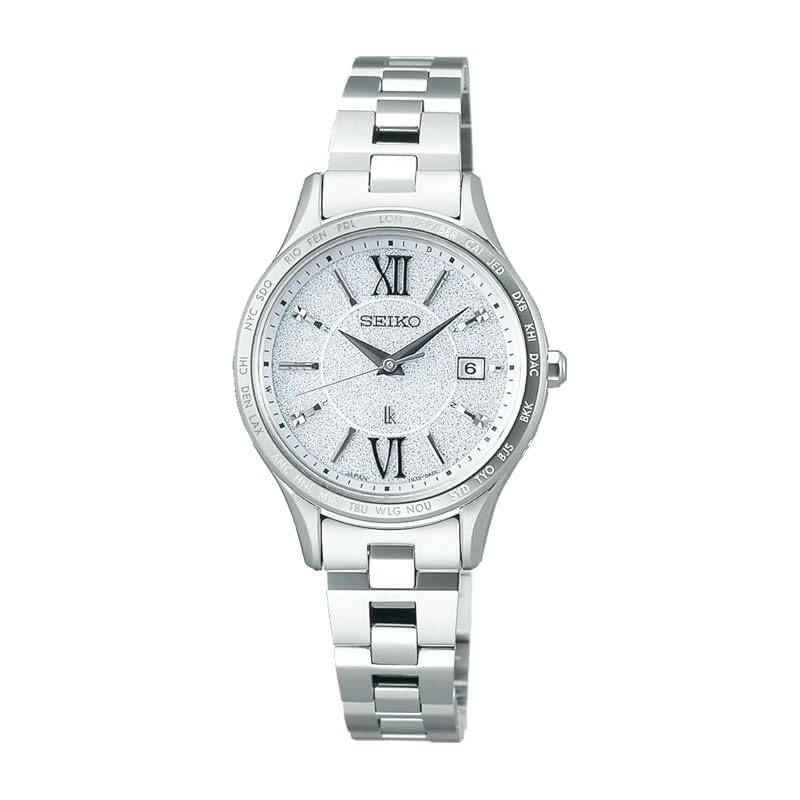 

[Seiko Watch] watch Rukia Standard Collection round solar radio wave SSVV081 ladies silver