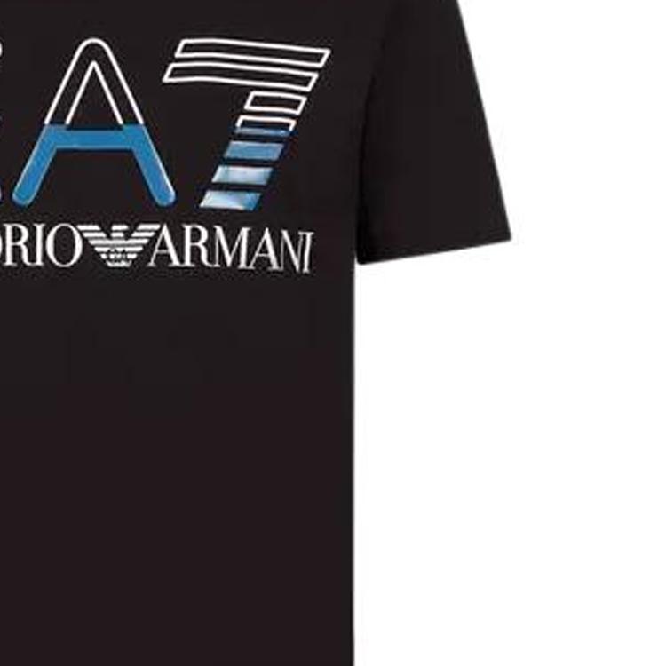 EMPORIO ARMANI EA7 T Shirt Men's Black 3RPT07-PJLBZ-1200