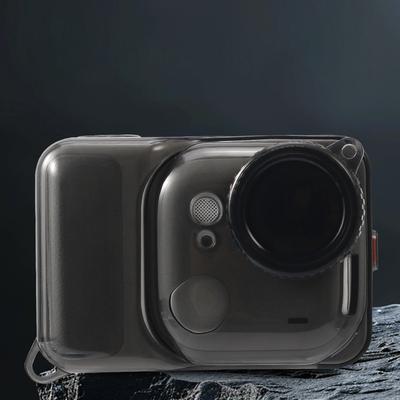 Para Insta360 Go Ultra Funda Protectora de TPU Anti Caída con Tapa para Lente