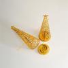 Golden Metal Cutout Pine Tree Incenses Burners Arabic Frankincense Bakhoors Censers for Home Office Meditations Decors 55KF